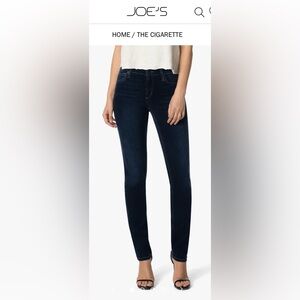 Joe’s Jeans, The Cigarette Straight Leg in Black, size 29